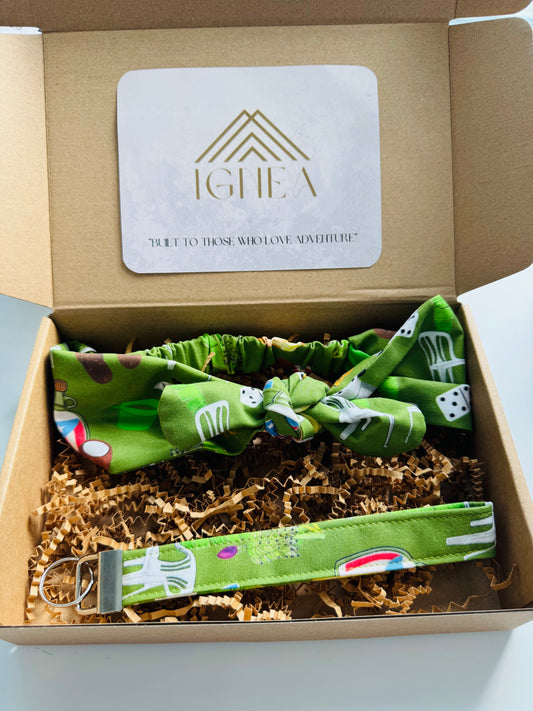 Boricua de Pura cepa bundle 3 (llavero + scrunchiedana)