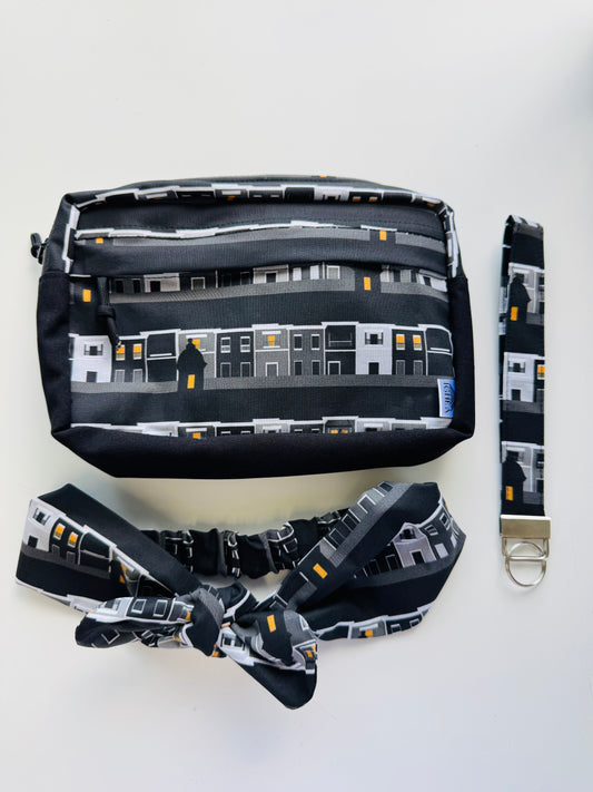 Maria TRIO (fannypack + scrunchiedana + llavero)